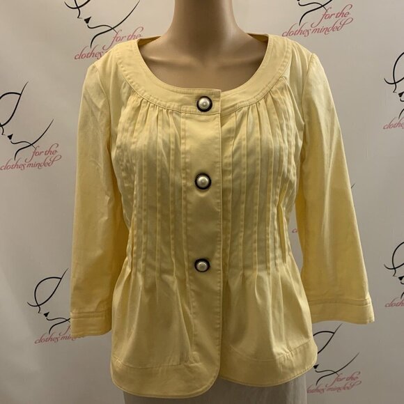 Talbot's. Size 6, Bust 36". Pintuck Pleating. Unlined. Button Front. B56 - Picture 1 of 5